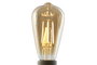 DKD Home Decor Bombilla LED Cristal Ahumada 650 Lúmenes E27