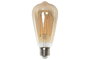 DKD Home Decor Bombilla LED Cristal Ahumada 650 Lúmenes E27