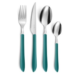 Pradel Set de 24 Cubiertos Vibrato Verde