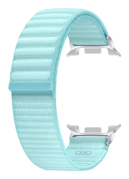 Samsung Correa de Tela y Nylon Color Menta S/M para Galaxy Watch8 | Watch8 Classic - Grupo de Rock ET-SVL32SMEGEU