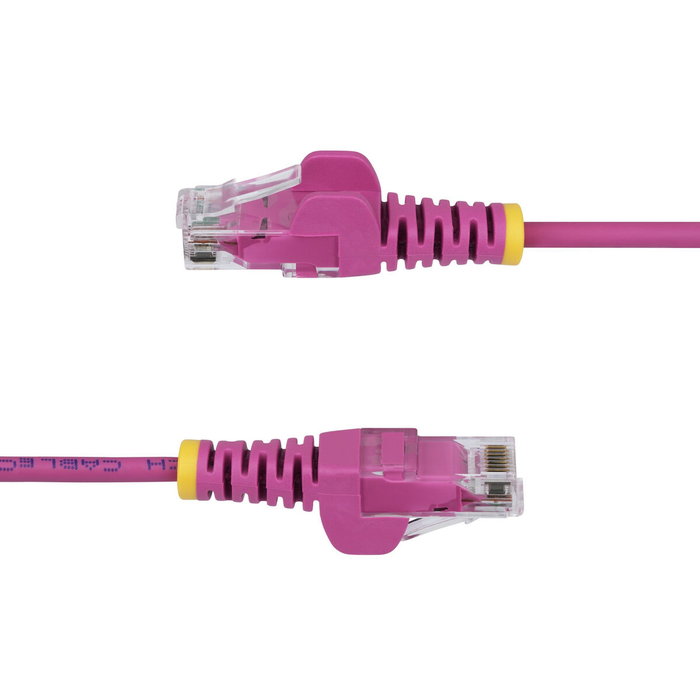 Startech Cable de Red U/UTP Cat6 Delgado Slim Ethernet RJ45 7m Rosa N6PAT7MPKS - 36% Más Fino, Gigabit, PoE++ 100W, 28AWG, LSZH, ANSI/TIA-568-C.2, IEEE 802.3bt