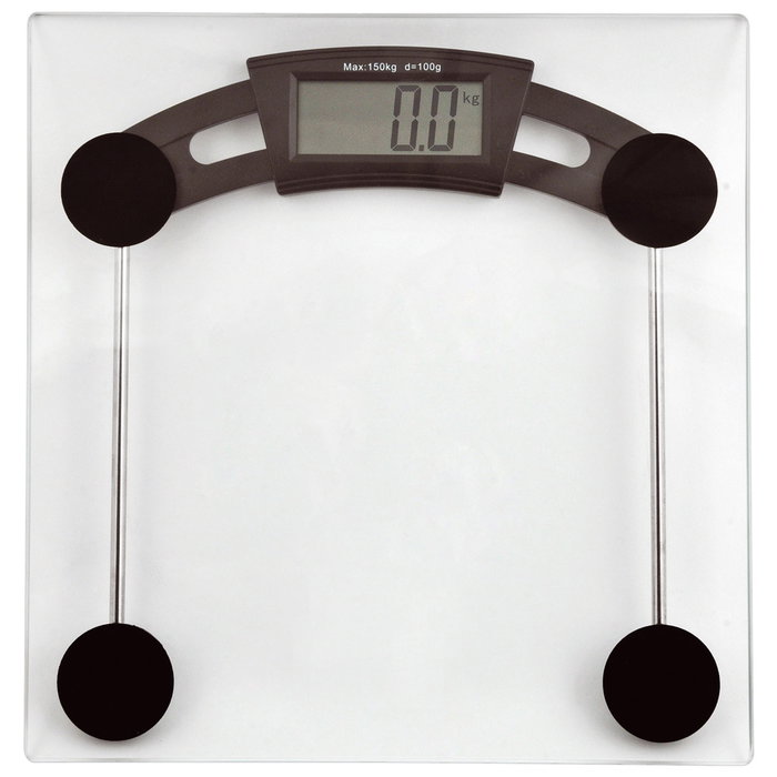 Day Báscula de Baño Transparente Cristal 150 Kg 28x28 cm