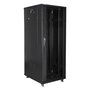 Lanberg FF01-6832-12B Rack o Bastidor Independiente 32U 19" Estructura Cerrada - Negro, 600 x 800 x 1603 mm, 800 kg Capacidad Máx.