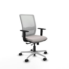 PIQUERAS Y CRESPO Silla de oficina Haches Blanco con mecanismo Sincro/Traslack