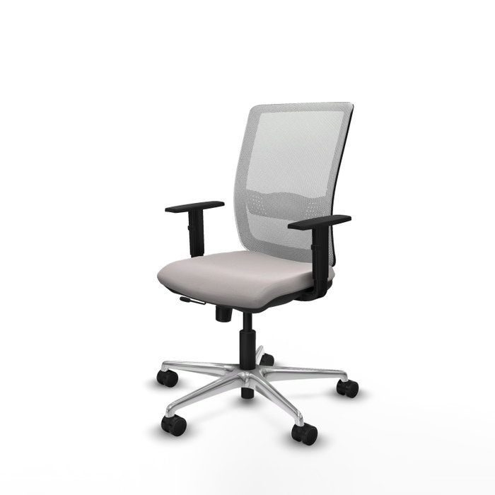 PIQUERAS Y CRESPO Silla de oficina Haches Blanco con mecanismo Sincro/Traslack