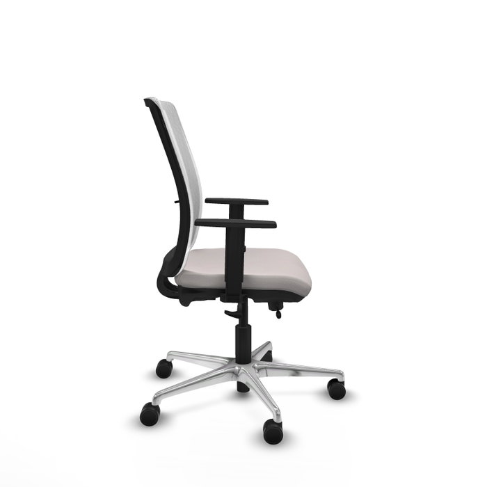 PIQUERAS Y CRESPO Silla de oficina Haches Blanco con mecanismo Sincro/Traslack