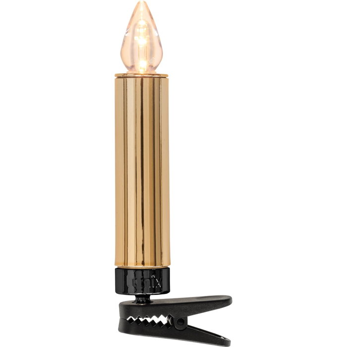 Krinner Lumix Superlight Pearls Mini Base - Velas LED de Navidad Doradas Krinner Lumix Superlight Pearls Mini Base - Velas LED de Navidad Doradas