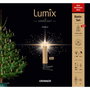 Krinner Lumix Superlight Pearls Mini Base - Velas LED de Navidad Doradas