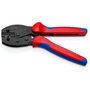 Knipex 97 52 42 PreciForce Crimpzange para terminales MC4/EVO2, herramienta de prensado, cable 10-12 AWG (4-6 mm), color azul y rojo