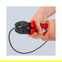Knipex 97 52 42 PreciForce Crimpzange para terminales MC4/EVO2, herramienta de prensado, cable 10-12 AWG (4-6 mm), color azul y rojo