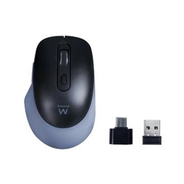 Ewent EW3243 Ratón Inalámbrico Negro y Gris