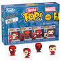 Funko Blister 4 figuras Bitty POP Marvel Spider-Man Parker Split Coleccionables Acrílico