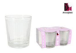 La Mediterranea Set de 6 Cajas de 4 Vasos Silex Aros 360 cc