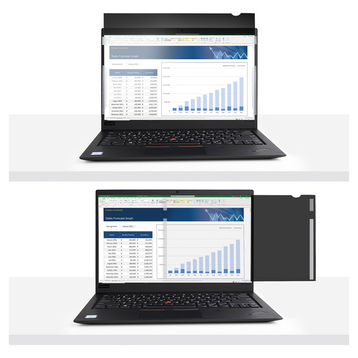 StarTech 133L-PRIVACY-SCREEN Filtro de Privacidad para Portátil 13.3in 16:9 Pantalla Ancha Reducción de Luz Azul Mate/Brillante Antideslumbrante