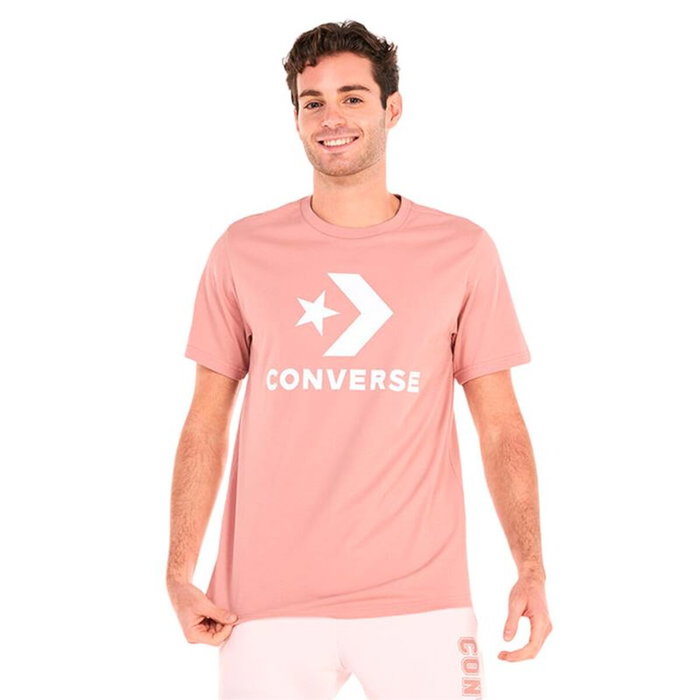 Camiseta de Manga Corta Hombre Converse 10025458-A06 Salmón (S)