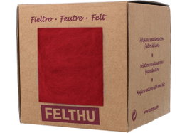 Felthu Fieltro de lana rojo