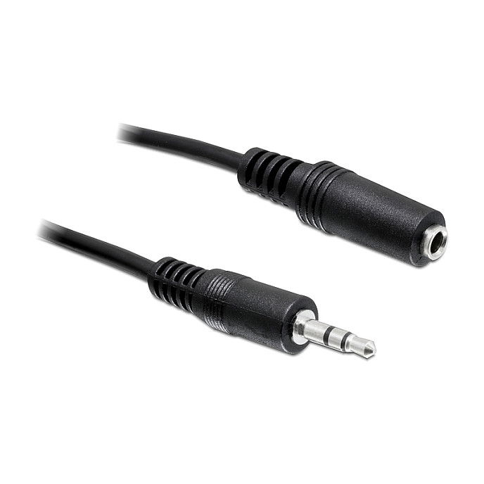 DeLOCK Cable de Extensión de Audio Estéreo 3.5mm Macho-Hembra 2.5 m Negro, Referencia: Digitus DeLOCK Cable de Extensión de Audio Estéreo 3.5mm Macho-Hembra 2.5 m Negro, Referencia: Digitus