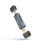TOOQ Lector de Tarjetas TQR-3001G USB 3.0 USB-C y USB-A Gris