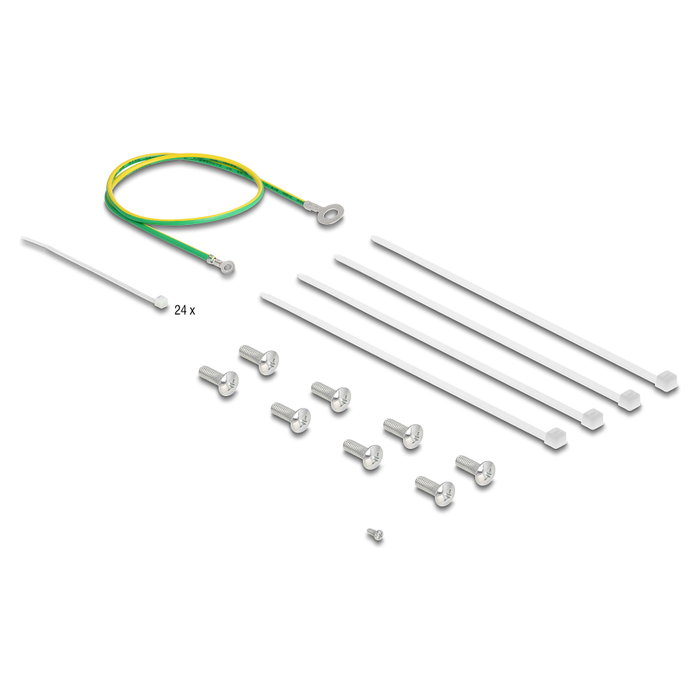 DeLOCK 67070 Panel de gestión de cables de 19 pulgadas, Metal, Gris DeLOCK 67070 Panel de gestión de cables de 19 pulgadas, Metal, Gris