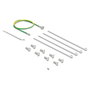 DeLOCK 67070 Panel de gestión de cables de 19 pulgadas, Metal, Gris