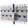 DeLOCK 67070 Panel de gestión de cables de 19 pulgadas, Metal, Gris