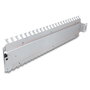 DeLOCK 67070 Panel de gestión de cables de 19 pulgadas, Metal, Gris