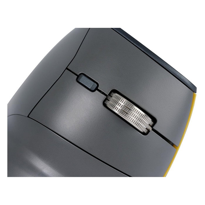 BakkerElkhuizen FastForward BNEFF3MVM Ratón Óptico Vertical Ergonómico Inalámbrico (Bluetooth 5.1 + RF 2.4G + USB-C) 500 DPI 8 Botones Gris