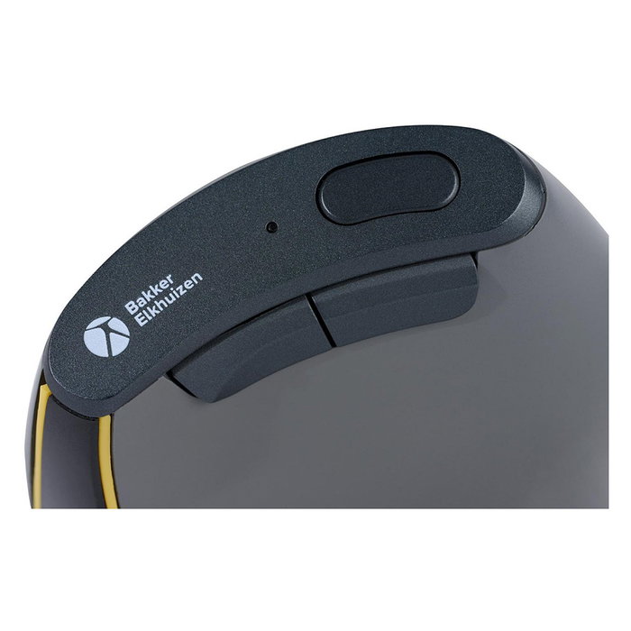 BakkerElkhuizen FastForward BNEFF3MVM Ratón Óptico Vertical Ergonómico Inalámbrico (Bluetooth 5.1 + RF 2.4G + USB-C) 500 DPI 8 Botones Gris