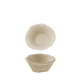 Summa Bol Oyster Crema, Bol de Gres para Vajilla, 10 cm de Diámetro, 5 cm de Alto, Color Crema (Set de 12)