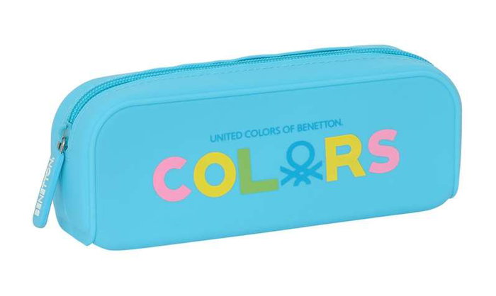 Estuche Escolar Benetton Spring Azul cielo 18.5 x 7.5 x 5.5 cm