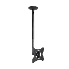 TooQ Soporte de Techo para Pantallas 23”-42” Negro Compatible VESA 75x75 y 200x200 mm Acero