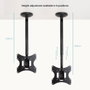 TooQ Soporte de Techo para Pantallas 23”-42”, Negro
