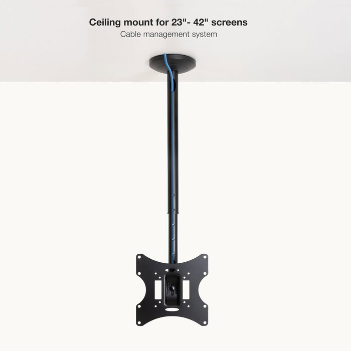 TooQ Soporte de Techo para Pantallas 23”-42”, Negro TooQ Soporte de Techo para Pantallas 23”-42”, Negro