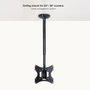 TooQ Soporte de Techo para Pantallas 23”-42”, Negro