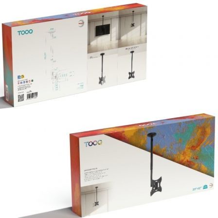 TooQ Soporte Techo Giratorio/Inclinable LPCE2301TSLI-B para TV de 23-42" hasta 30kg