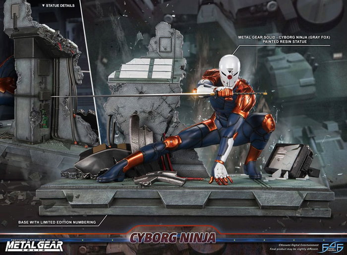 First 4 Figures Metal Gear Solid Estatua Cyborg Ninja (Gray Fox) 41 cm First 4 Figures Metal Gear Solid Estatua Cyborg Ninja (Gray Fox) 41 cm