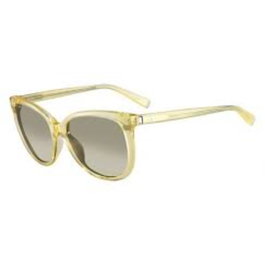 Calvin Klein, Gafas de sol, 4185S/55, Amarillo pálido, Para mujeres