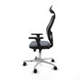 PIQUERAS Y CRESPO Silla de oficina Jorquera con mecanismo Sincro/Traslack, Gris y Negro