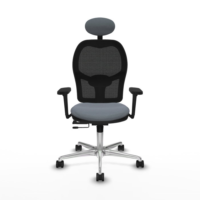 PIQUERAS Y CRESPO Silla de oficina Jorquera con mecanismo Sincro/Traslack, Gris y Negro PIQUERAS Y CRESPO Silla de oficina Jorquera con mecanismo Sincro/Traslack, Gris y Negro