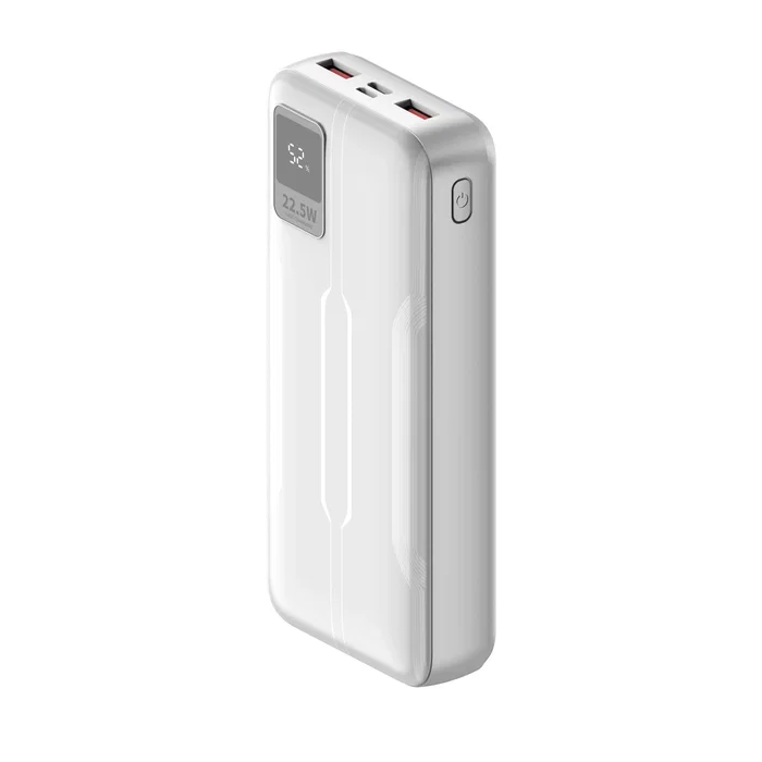 Leotec LEPOW20W22W Power Bank Batería Externa 20000 mAh Carga Rápida 22.5W PD 20W, 3 Puertos (USB-C + 2 USB-A) con Pantalla LCD, Tecnología PD 3.0 y QC 3.0, Blanco Leotec LEPOW20W22W Power Bank Batería Externa 20000 mAh Carga Rápida 22.5W PD 20W, 3 Puertos (USB-C + 2 USB-A) con Pantalla LCD, Tecnología PD 3.0 y QC 3.0, Blanco