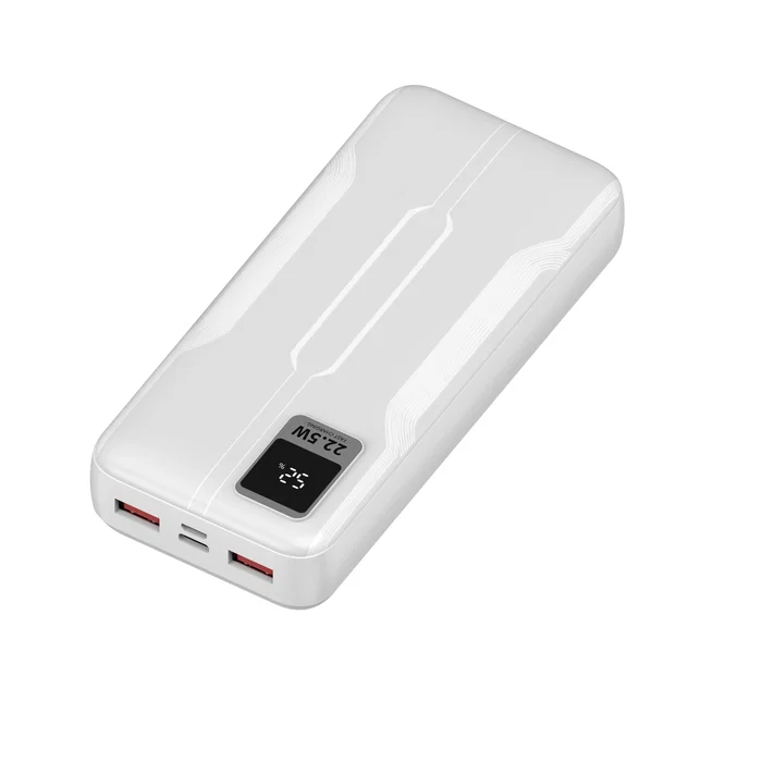 Leotec LEPOW20W22W Power Bank Batería Externa 20000 mAh Carga Rápida 22.5W PD 20W, 3 Puertos (USB-C + 2 USB-A) con Pantalla LCD, Tecnología PD 3.0 y QC 3.0, Blanco Leotec LEPOW20W22W Power Bank Batería Externa 20000 mAh Carga Rápida 22.5W PD 20W, 3 Puertos (USB-C + 2 USB-A) con Pantalla LCD, Tecnología PD 3.0 y QC 3.0, Blanco