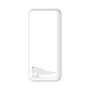 Leotec LEPOW20W22W Power Bank Batería Externa 20000 mAh Carga Rápida 22.5W PD 20W, 3 Puertos (USB-C + 2 USB-A) con Pantalla LCD, Tecnología PD 3.0 y QC 3.0, Blanco