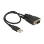 DeLOCK Adaptador USB 2.0 tipo A a RS-232 DB9 con protección ESD