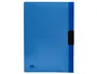 Liderpapel Carpeta dossier con pinza lateral azul translúcido DIN A4