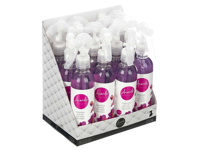 Acorde Ambientador Pulverizador Orquidea 200 ml 4.5x22x9 cm (Set de 24)