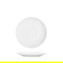 Summa Alba Platillo Café en Porcelana, Diámetro 15 cm, para Vajilla (Set de 12)