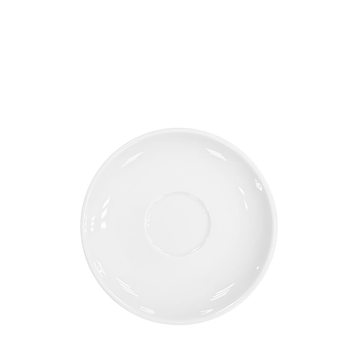 Summa Alba Platillo Café en Porcelana, Diámetro 15 cm, para Vajilla (Set de 12)