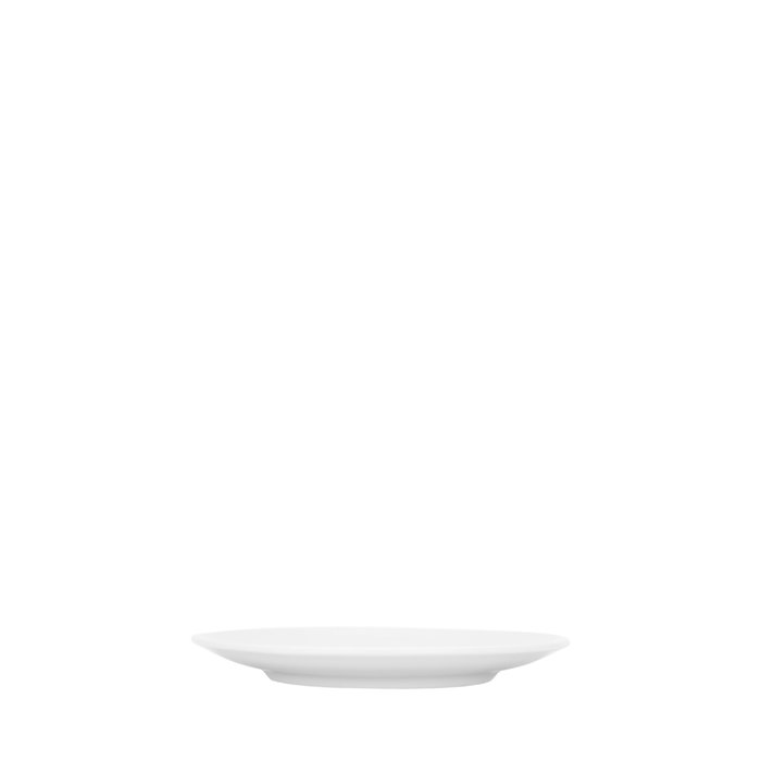 Summa Alba Platillo Café en Porcelana, Diámetro 15 cm, para Vajilla (Set de 12)