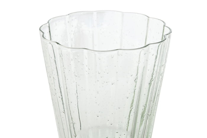 DKD Home Decor Set de 6 Copas de Cristal Bubbles Garbo Verde de 285ml