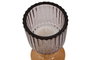 DKD Home Decor Portavelas de Cristal y Madera Surtido de 3 Colores